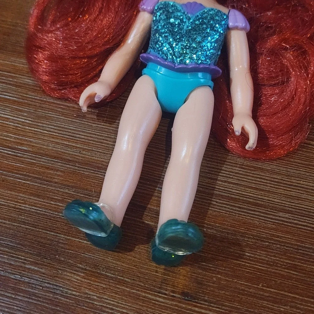 Disney Princess Girl‎ Ariel Glittered Petite Doll With Shoes Doll Toy